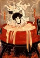 goemon ishikawa y su hijo goroichi Utagawa Kunisada japonés